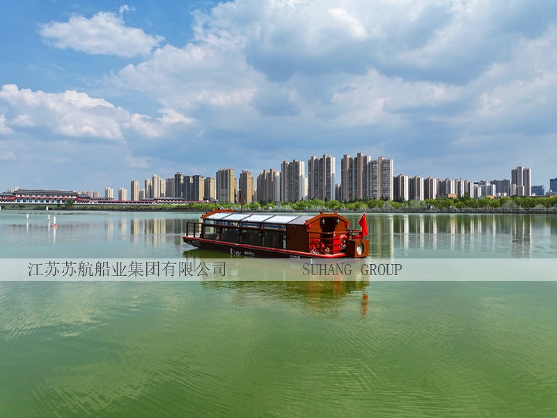 陕西省咸阳市咸阳湖景区全通透铝合金画舫船 陕西省咸阳市咸阳湖景区全通透铝合金画舫船